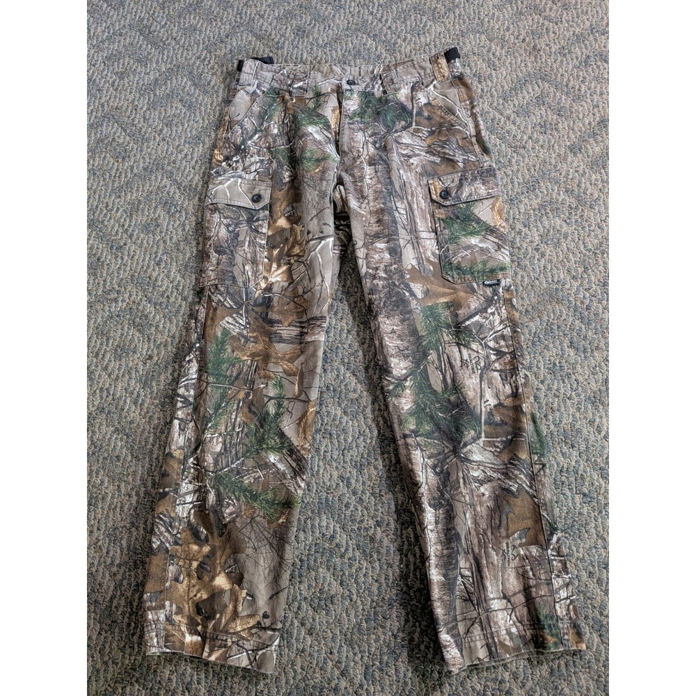 Gander Mountain Guide Series Camo Cargo Pants Mens Medium Forest Camouflage